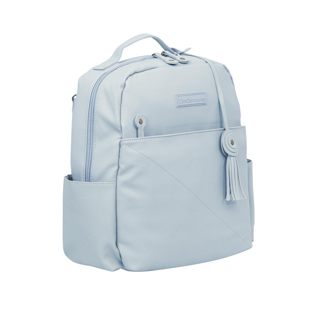 Bolso Mochila Polipiel Qui Azul