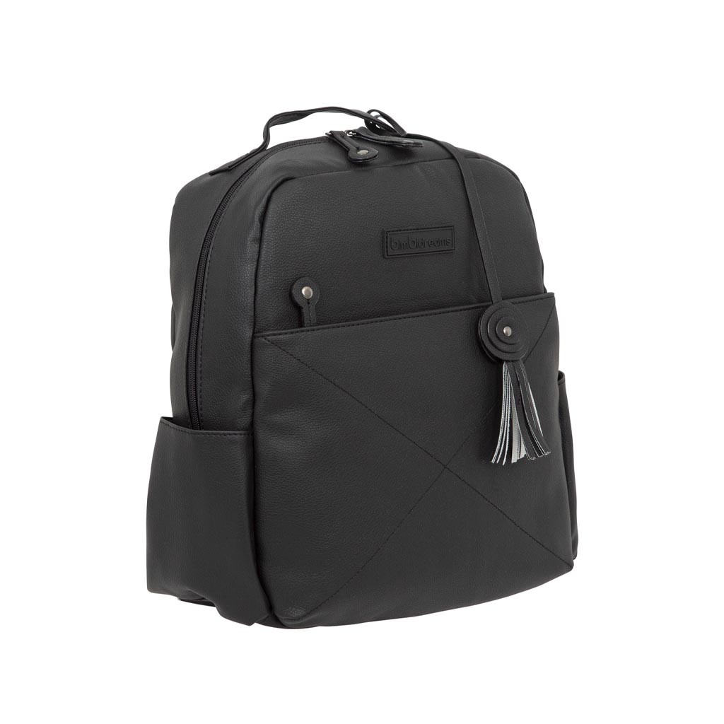 Bolso Mochila Polipiel Qui Negro